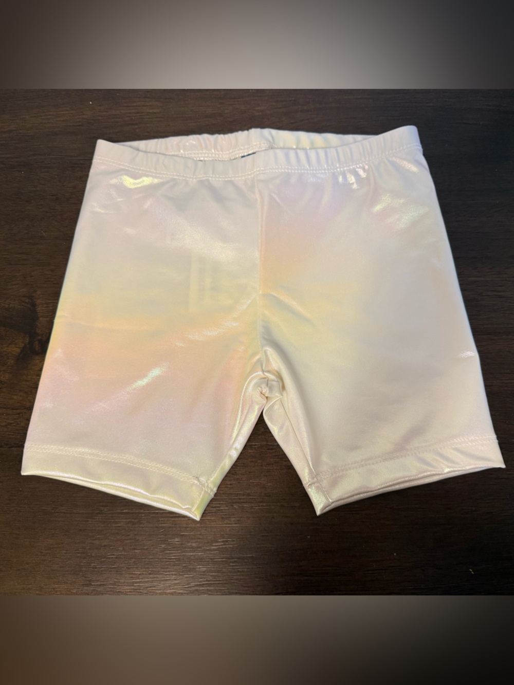Old Navy Iridescent White Shine Shorts